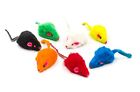 20 Rainbow Mice With Catnip   Rattle Sound Made Of Real Rabbit Fur Cat Toy Mouse