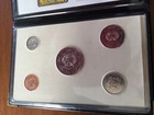 1989 Dominican Republic Scarce Coin Set Original Case Medio Peso 1-5-10-25 Cent 