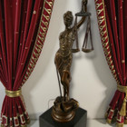 Bronze Sculpture Statue Lady Justice Art Law Nude Lawyer Woman Gift Marble