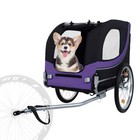 Folding Dog Bike Trailer    66lb Capacity  Steel Frame For Cycling jogging  Hiking