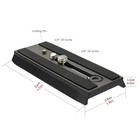 Qr120 Tripod Fluid Head Quick Release Plate With 1 4 Inch And 3 8 Inch Mounti