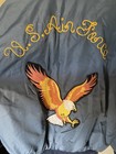 Vintage 70s Usaf Timber King Eagle Patch Flight Bomber Jacket Size M Arkansas