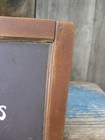 Early Antique School Slate Chalkboard Mortise   Pin Wood Frame