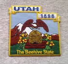 Utah State Map  3-1 4   Biker Patch Pm6745 Ee