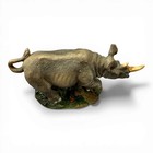 Veronese Rhino Figurine Vintage 1997 Resin Rhinoceros Statue 7  Wildlife Decor