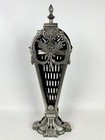 Vintage Art Deco Fireplace Fire Screen Peacock Fan 