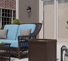 Suncast Outdoor Storage 22-gallon Java Plastic Deck Box