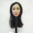 1 6 Female Head Sculpt Long Hair Girl Carved Model For 12 action Figure Body