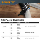2-1 2 In  Blast Gate For Dust Collector vacuum Fittings  Dust Collection Systems