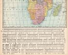 1903 Antique Africa Map Large Atlas Map Of Africa Gallery Wall Decor 2217