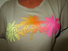 Victoria Secret Pink Shine Palm Rainbow Tee Shirt Boyfriend Pant L M Xl 2xl Set