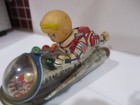 Gemini X-5 Space Ship - Vintage Tin Toy - Tested Works Good-