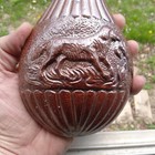 1840s Rare Stoneware Powder Flask Whiskey Bottle Stephen Green Imperial Pottery