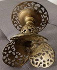 Antique Brass Candelabrum Decorated Art Nouveau Style Early 20th Century