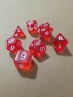 Polyhedral Gaming Dice  7pc Set  d4 6 8 10 12 20    Free Shipping