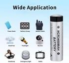 18650 Battery Charger Set  4 Pack 3400mah Rechargeable High Capacity Battery      