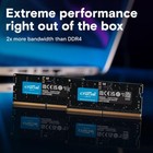 Crucial 16gb Kit  2x8gb  Ddr5 4800mhz Cl40 Sodimm Laptop Memory Ct2k8g48c40s5