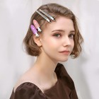 30pcs Metal Alligator Hair Clips  Duck Billed Salon Styling Clips With Holes  He