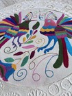 Vintage Otomi Embroidered Birds On Amate Bark Paper Large 31 X 31   