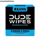 Dude Wipes  Flushable Wipes  Extra Large And Fragrance-free Wipes  400 Ct  