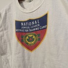 Vintage 60   s Bsa Boy Scout Short Sleeve Cream White T-shirt Size Medium Usa Made