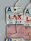 Sas Lax Avia Baggage Badge Lot Of 4  Badges Vintage