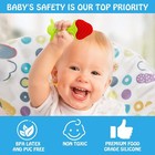 Teething Toys  5 Pack  - Infant Teething Keys Set  Bpa-free  Natural Organic    