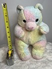 Ty Pillow Pals Bearbaby Plush 12  Tie Dye Pastel With Rattle 1999 Vintage
