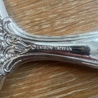 Vintage Emson Taiwan Silver Floral Vanity Set Hair Brush Comb Hand Mirror