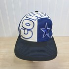 Vintage Drew Pearson Dallas Cowboys Spell Out Star Snapback Hat Colorblock Rare