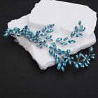 Lake Blue Bridal Hair Comb Rhinestone Crystal Wedding Headpiece For Brides