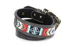 Western Belt Fabric Embroidery Black Belt Silver Bull Rider Buckle Rodeo Cowboy
