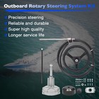 15 Feet Boat Rotary Steering System Outboard Kit Ss13715 Marine W  12 5  Wheel