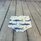 Kate Quinn Blue Sharks Viscose From Bamboo Bummies Baby Diaper Cover Sz  0-3m 