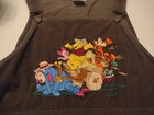 Vtg  Disney Store Women s Xl Winnie The Pooh Hayride Green Corduroy Bib Dress 