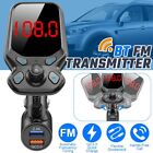 Bluetooth Car Fm Transmitter Mp3 Player Hands Free Radio Adapter Kit Usb Charger