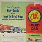 1953 Vintage Chevrolet Ok Used Car Advertisement Print