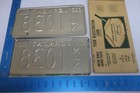 Vermont License Plate Tag 1972 72 Vt Municipal Mun Pair Set Police Cop Town 1038