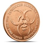1 Oz Zombucks World Libertattered Copper Round  new 