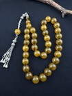 Vtg Collectible Misky Amber 33 Beads Islamic Prayer Rosary                                        