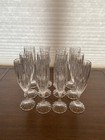 Set  12  Vtg Mikasa Crystal  park Lane  Fluted Champagne Glasses 8 75 h