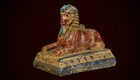 Authentic Ancient Egyptian Antiques Sphinx Statue Pharaoh Lion Stone Bc