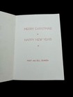 1 Vtg Ca Artist Joan Irving Xmas Greeting Card    ornament Makers    Extraordinary