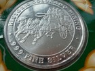 Lot Of 2   Central City Colorado Historic Mining  999 Pure Silver Coins Unc Coa
