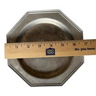 Vintage International Silver Co Pewter Hexagon Plate Set Of 16 Plates 2 Sizes