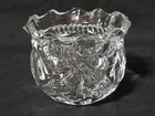 Princess House Heritage Lead Crystal Rose Bowl Votive Holder 4   