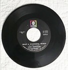 45 Vinyl Single -louis Armstrong  what A Wonderful World   With Sleeve