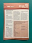 Qantas Airways Safety Card-- Airbus 330  3