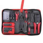 9pc Network Cable Tester Tool Kit Set For     Rj11  Rj45  Ethernet Lan Crimpe   