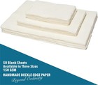 Handmade A4 Cream Mixed Media Paper With Deckle Edge - 8 25x11 7-150 Gsm - 50   
